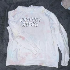 Pastel Tie-Dye Virginity Rocks Hoodie